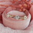 White Morganite & Diamond Leaf Ring SS0156
