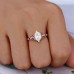 White Topaz & Diamond Vintage Style Ring SS0187