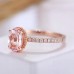 Morganite & Diamond Engagement Ring SS0028