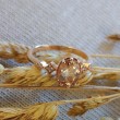 Oval Morganite & Diamond Rose Gold Ring SS0142