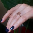 Oval Morganite & Diamond Rose Gold Ring SS0142