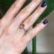 Oval Morganite & Diamond Rose Gold Ring SS0142