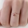 Oval Pink Tourmaline & Diamond Ring SS0247