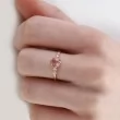 Oval Pink Tourmaline & Diamond Ring SS0247