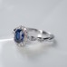 Oval Sapphire & Diamond Vintage Ring SS0154