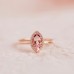 Oval Cut Pink Sapphire Diamond Ring SS0054