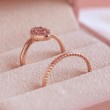 Oval Pembe Safir Taşlı Pırlanta Yüzük SS0054