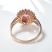 Oval Pink Sapphire & Diamond Gold Ring SS0050