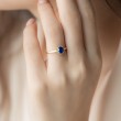 Royal Blue Safir Ve Pırlanta Tasarım Yüzük SS0064