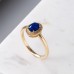 Royal Blue Sapphire & Diamond Ring SS0064