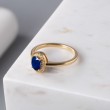 Royal Blue Safir Ve Pırlanta Tasarım Yüzük SS0064