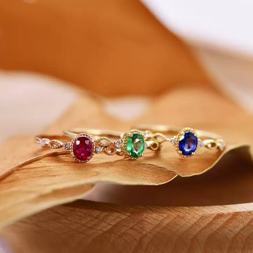 Ruby, Sapphire,Emerald & Diamond Ring SS0067