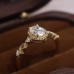 White Morganite & Diamond Vintage Ring SS0311