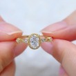 White Morganite & Diamond Vintage Ring SS0311