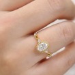White Morganite & Diamond Vintage Ring SS0311