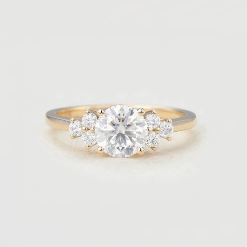 White Topaz & Diamond Proposal Ring SS0172