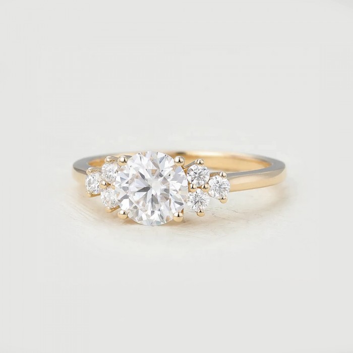 Evlilik Teklifi Yüzüğü Topaz Ve Pırlantalı SS0172