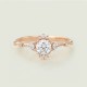 White Topaz & Diamond Engagement Rings