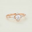 White Topaz & Diamond Vintage Style Ring SS0185