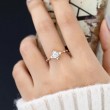 White Topaz & Diamond Vintage Style Ring SS0185