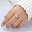 White Topaz & Diamond Vintage Style Ring SS0185