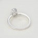 Pear White Topaz & Diamond Engagement Ring 