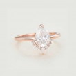 Damla Beyaz Topaz Ve Pırlanta Yüzük SS0177
