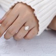 Damla Beyaz Topaz Ve Pırlanta Yüzük SS0177