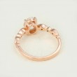 Oval White Topaz & Diamond Milgrain Ring SS0173