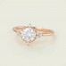 White Topaz & Diamond Vintage Style Ring 