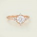 White Topaz & Diamond Vintage Style Ring 