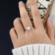Beyaz Topaz Ve Pırlanta Vintage Tek Taş Yüzük SS0169
