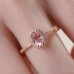 Pink Tourmaline & Diamond Classic Ring SS0254