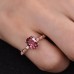 Pink Tourmaline & Diamond Vintage Ring SS0078