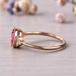 Pembe Turmaline Ve Pırlanta Vintage Yüzük SS0055