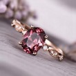 Pink Tourmaline & Diamond Vintage Ring 