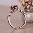 Pink Tourmaline & Diamond Vintage Ring 