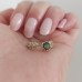 Green Tourmaline & Diamond Leaf Ring SS0287