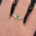 Princess Green Tourmaline & Diamond Ring SS0284