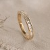 Baguette Diamond Half Eternity Ring SS0270