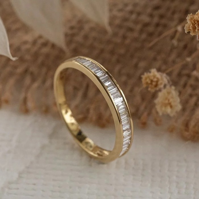Baguette Diamond Half Eternity Ring SS0270 Baguette Diamond Half Eternity Ring SS0270