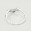 Baguette Diamond 14K Solid Gold Curved Ring SS0317