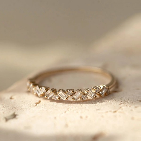 Baguette Diamond Yellow Gold Ring SS0263