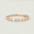 Baguette Diamond Half Eternity Band Ring SS0319