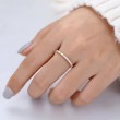 Baguette Diamond Half Eternity Band Ring SS0319