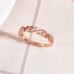 Diamond 14K Solid Rose Gold Ivy Ring SS0281