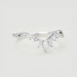 Pear Marquise Diamond Curved Ring SS0029