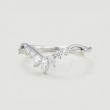 Pear Marquise Diamond Curved Ring SS0029
