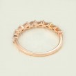 Pear Drop Diamond Half Eternity Ring SS0321