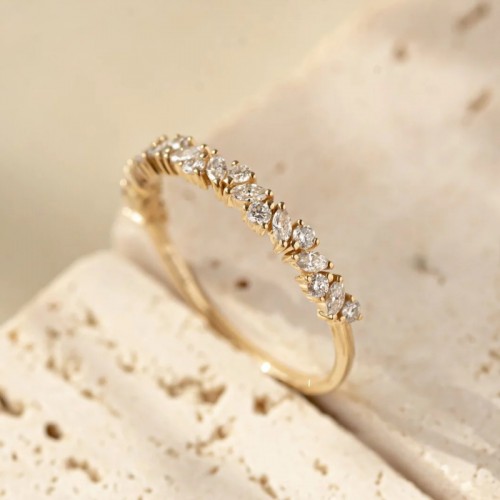 Marquise Diamond Yellow Gold Ring SS0262